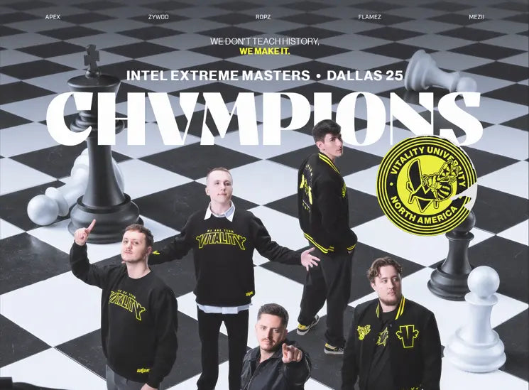 TEAM VITALITY REMPORTE L’INTEL EXTREME MASTERS DALLAS 2025 ET SON 6E TROPHÉE MAJEUR DE L'ANNÉE