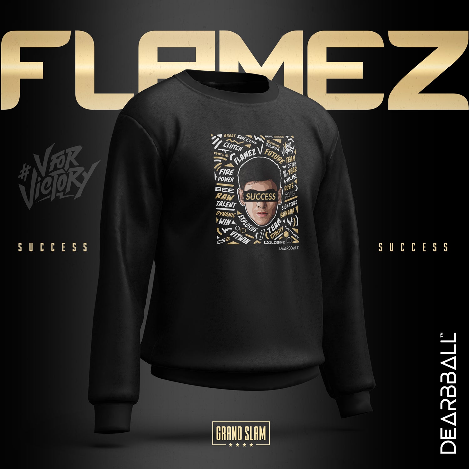 sweat dearbball x vitality flamez noir lifestyle