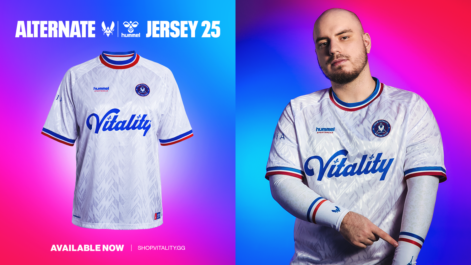 TEAM VITALITY ET HUMMEL DÉVOILENT LE MAILLOT VITALITY ALTERNATE 2025 ET UNE COLLECTION EXCLUSIVE