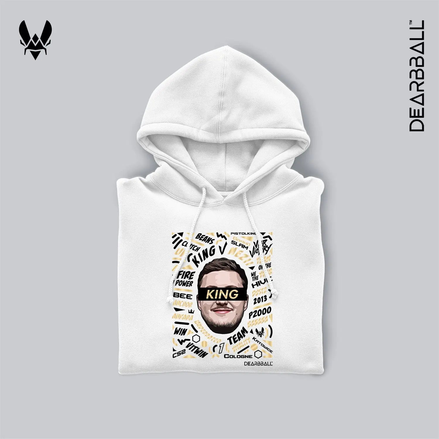 hoodie dearbball x vitality mezii blanc