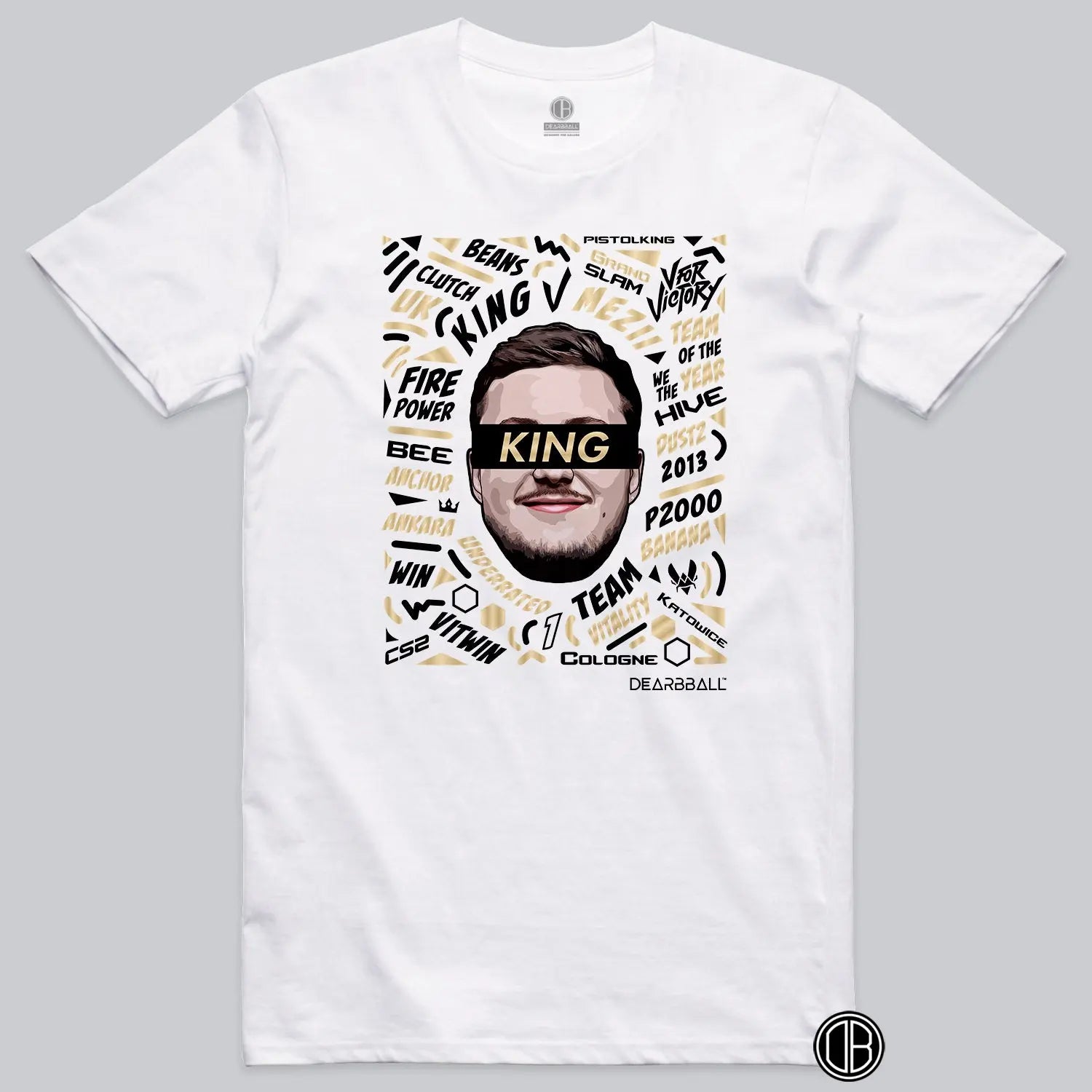 t-shirt dearbball x vitality blanc mezii