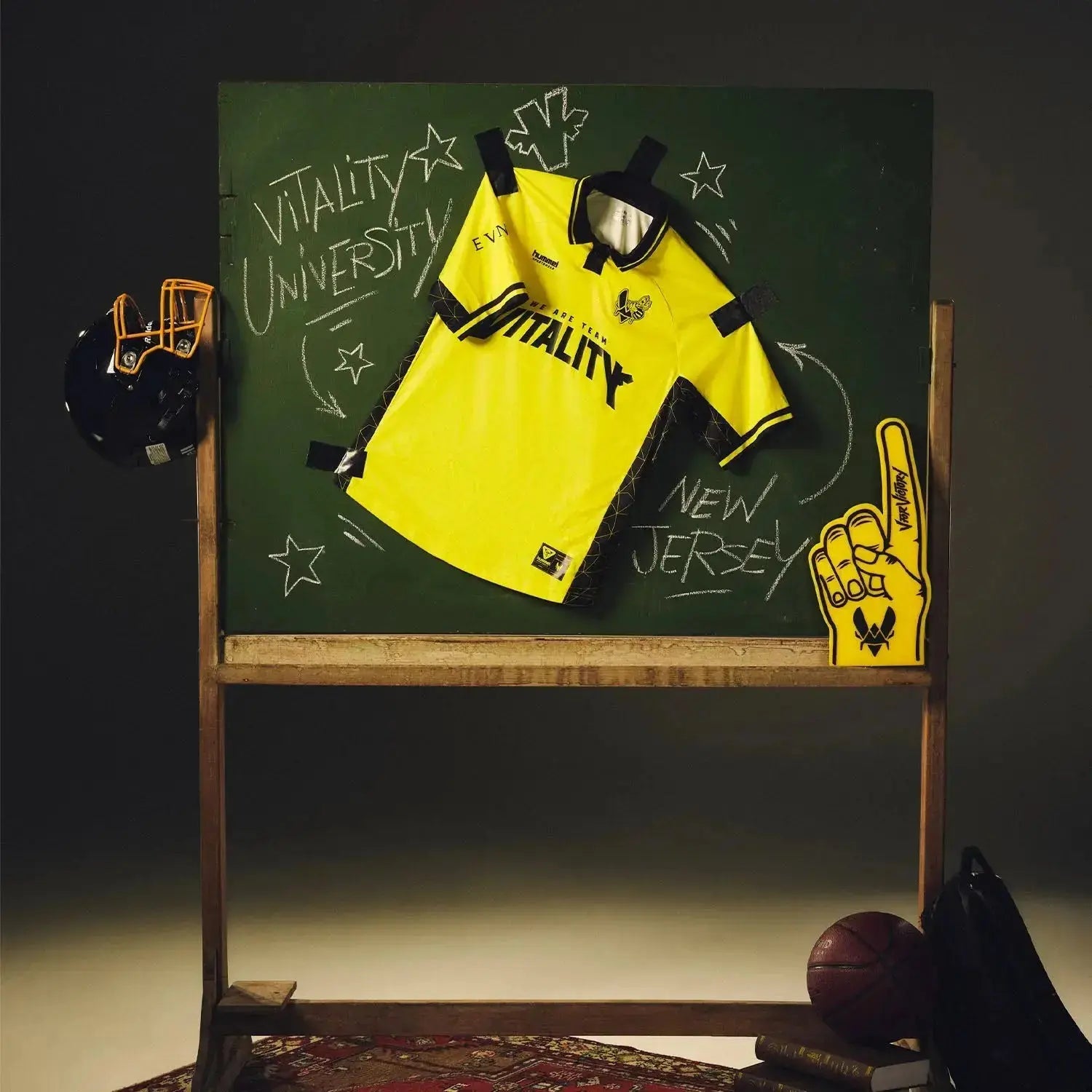 maillot vitality university 2025 sur un tableau d&