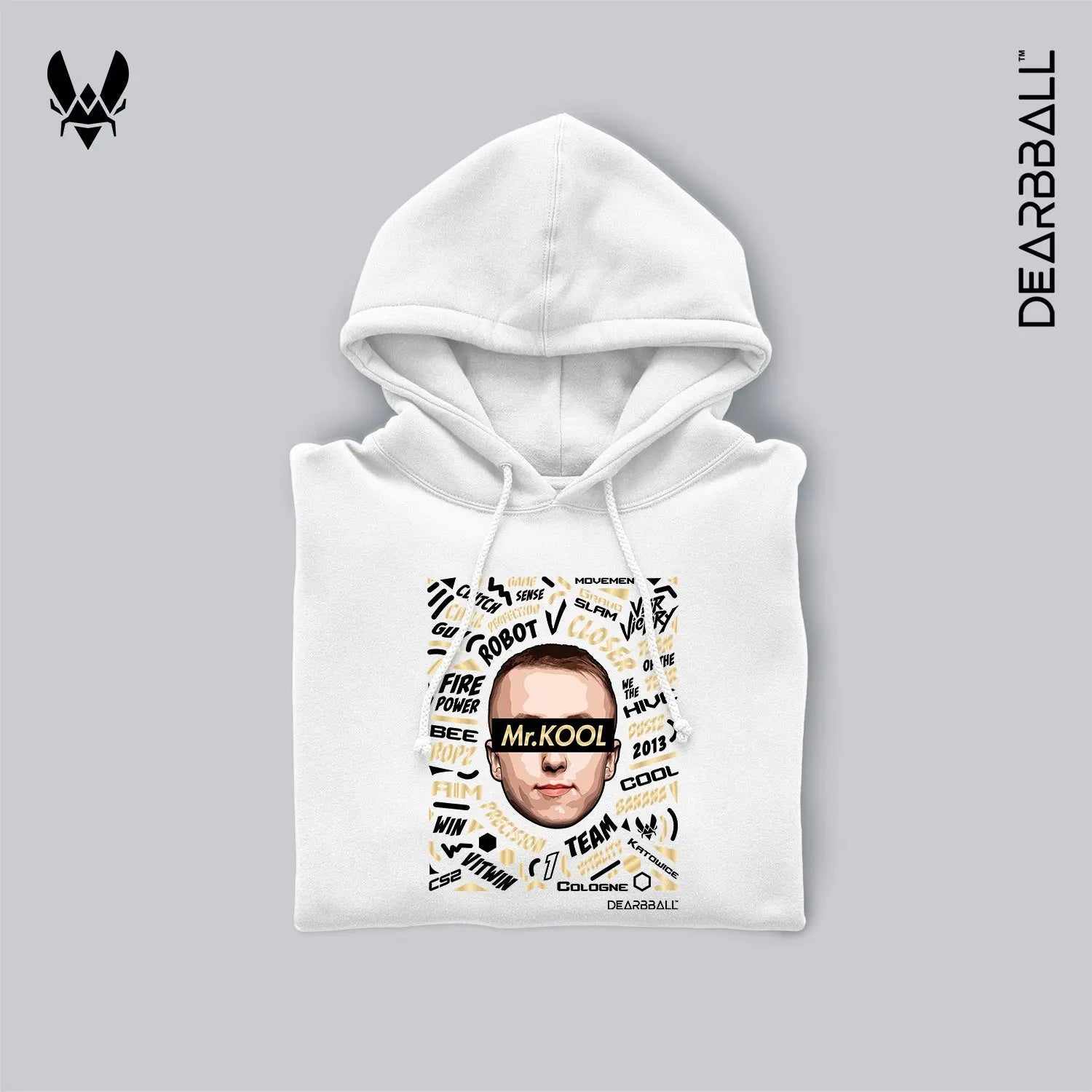 hoodie dearbball x vitality ropz blanc