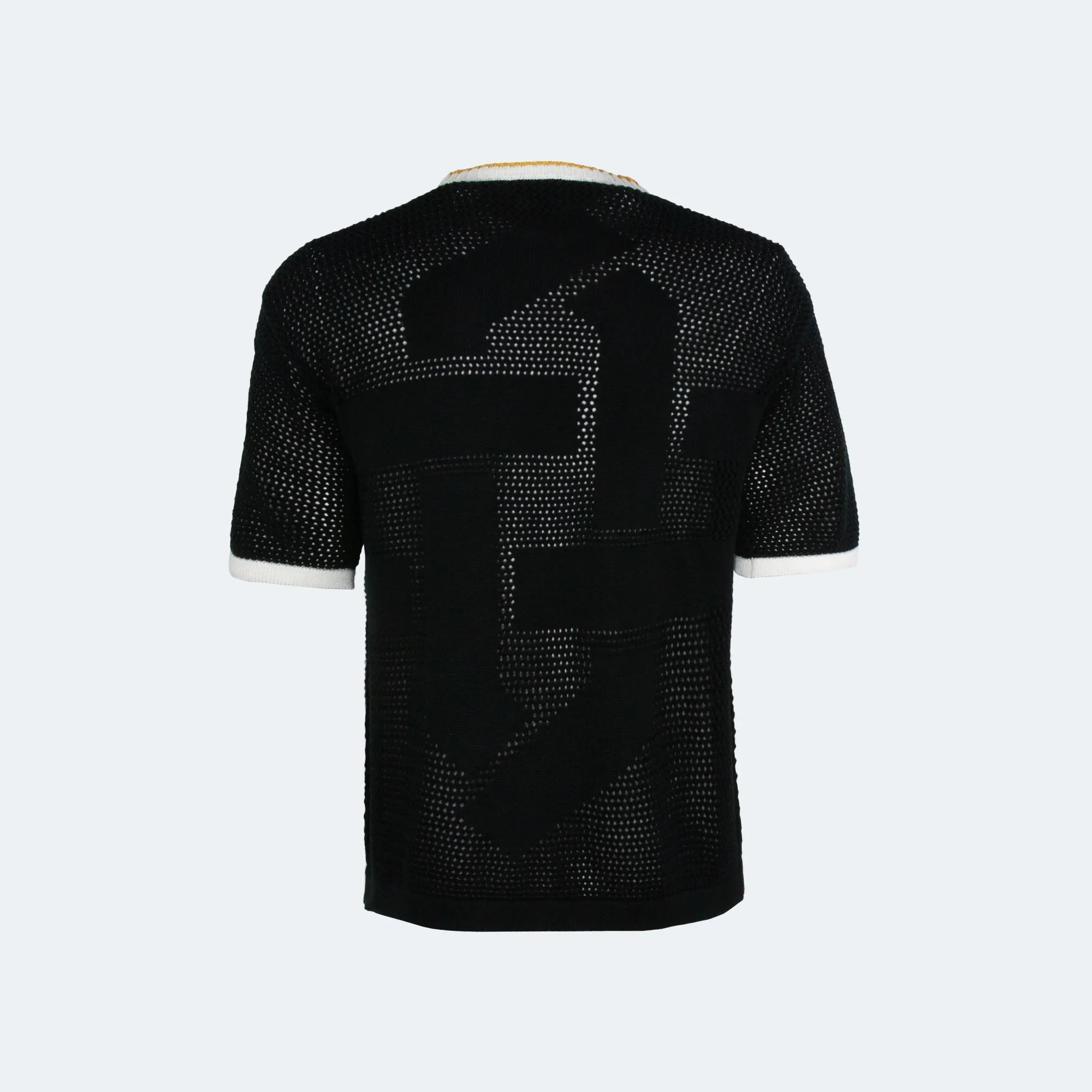 t-shirt vitality x miasin noir et jaune mailles