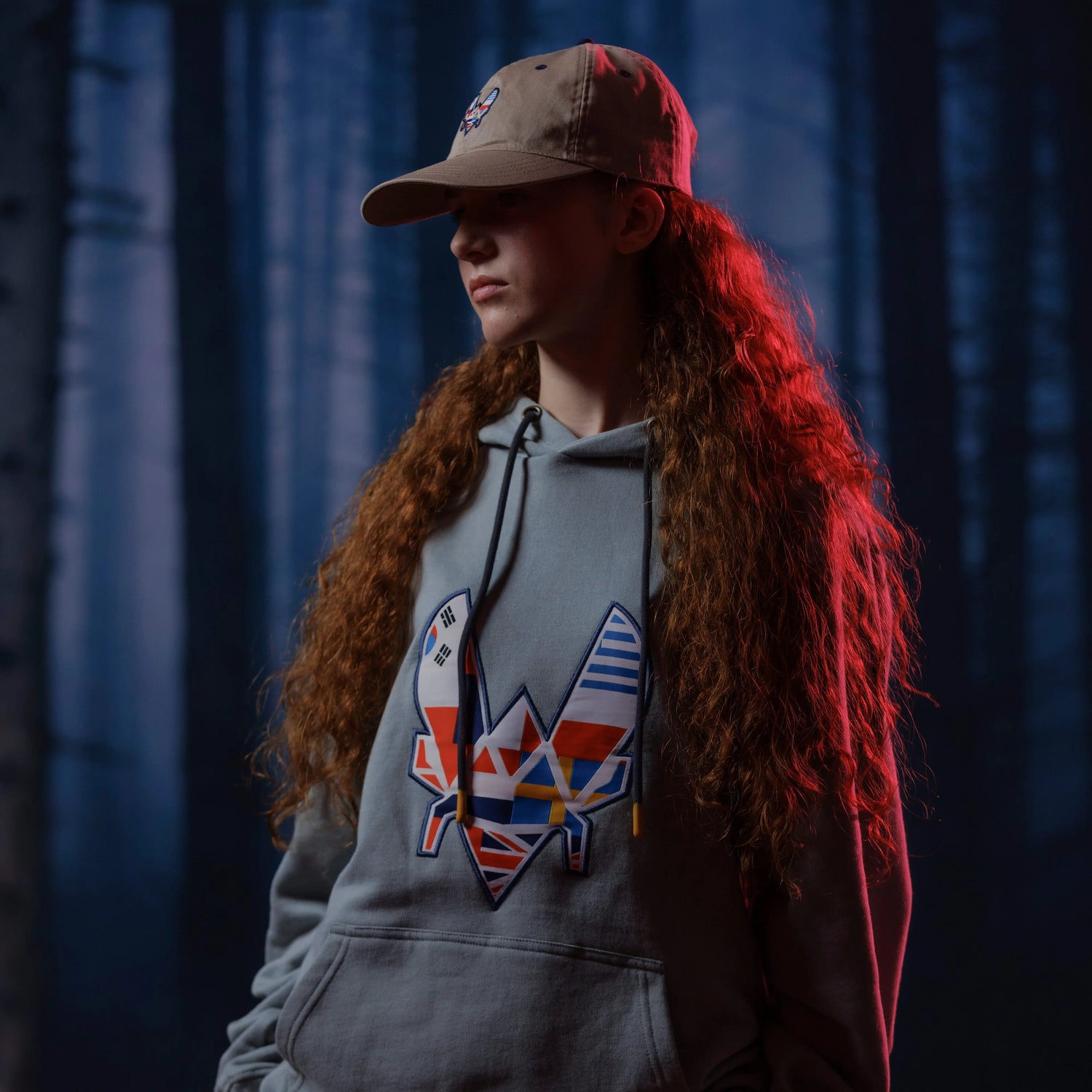 Hoodie World Club gris clair