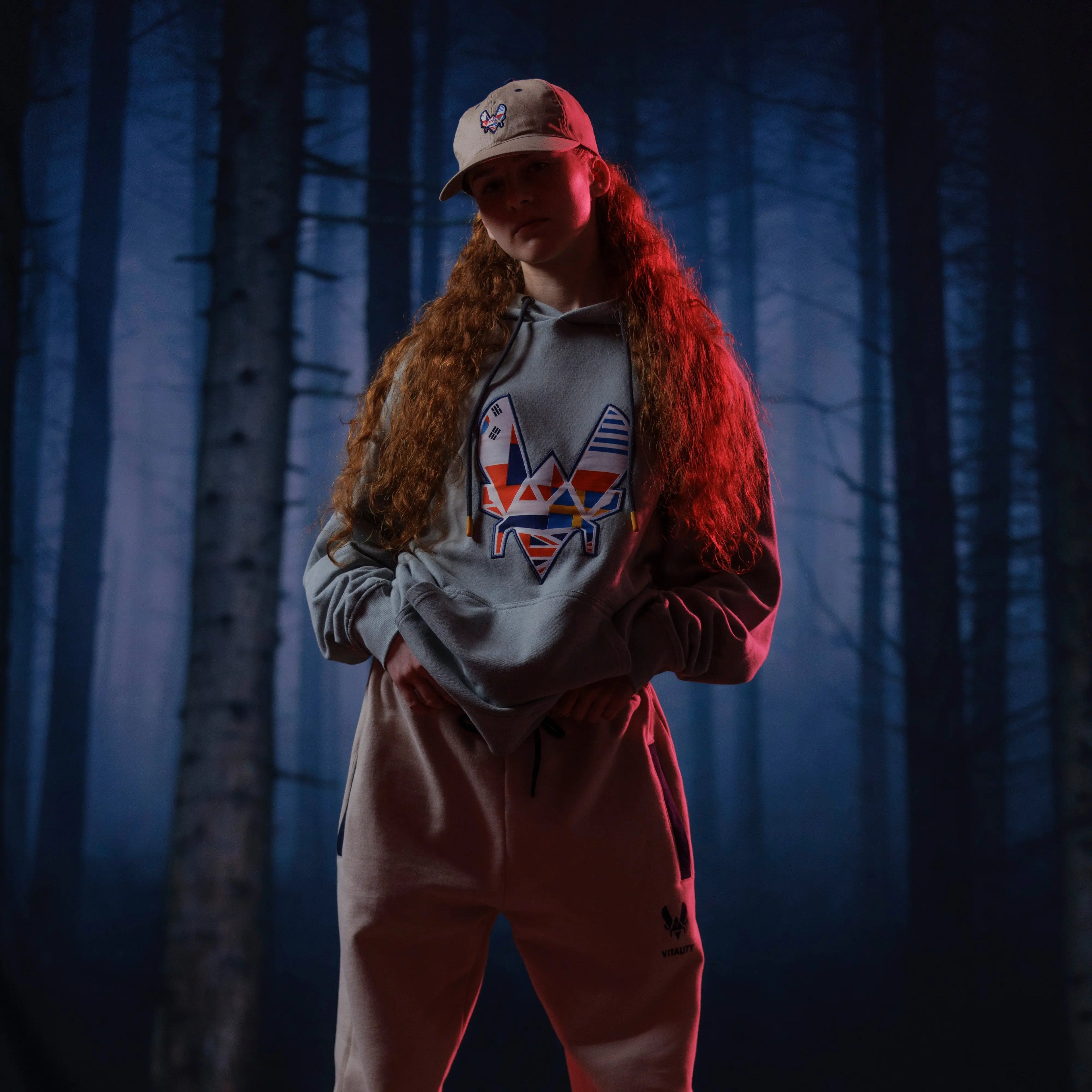 Hoodie World Club gris clair