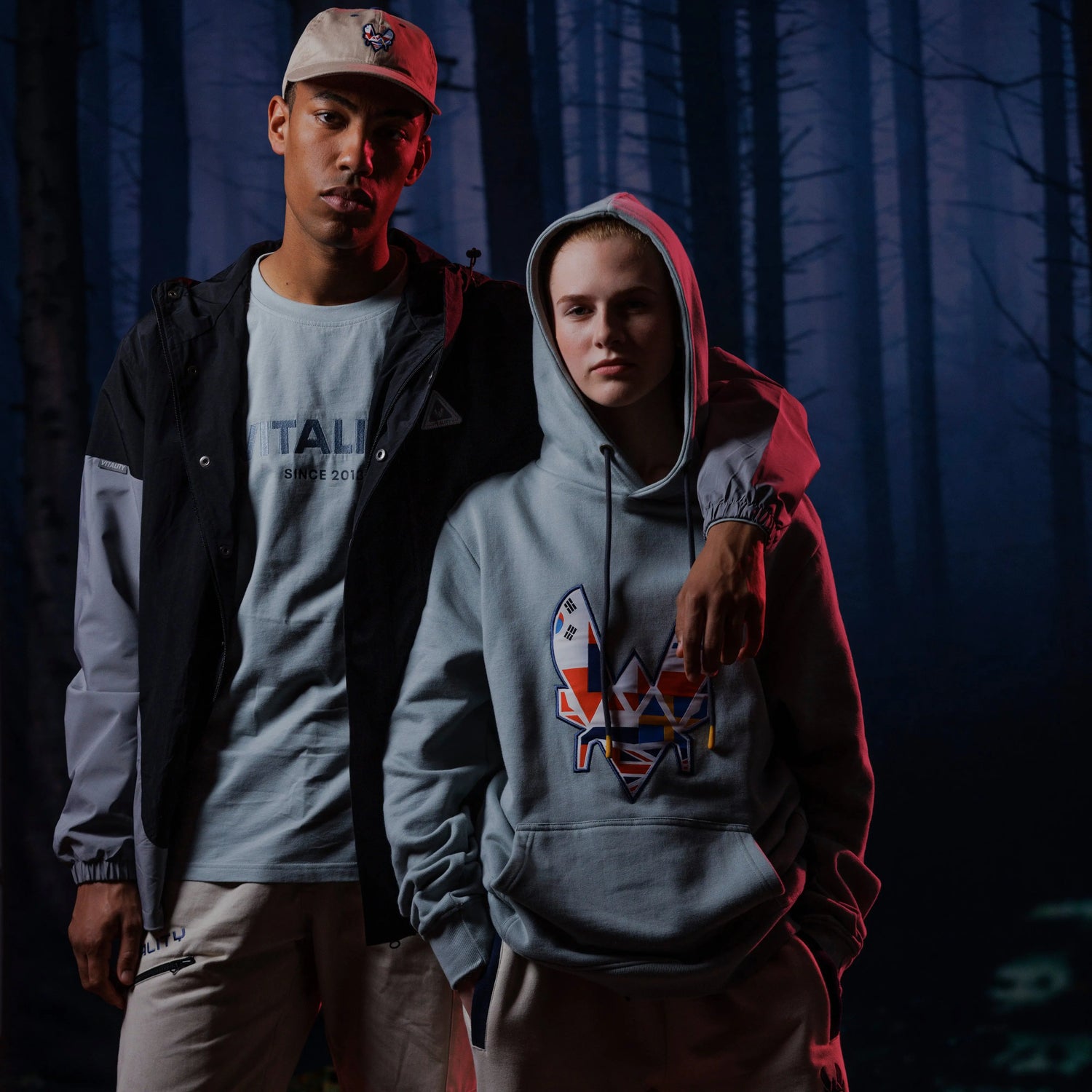 Hoodie World Club gris clair