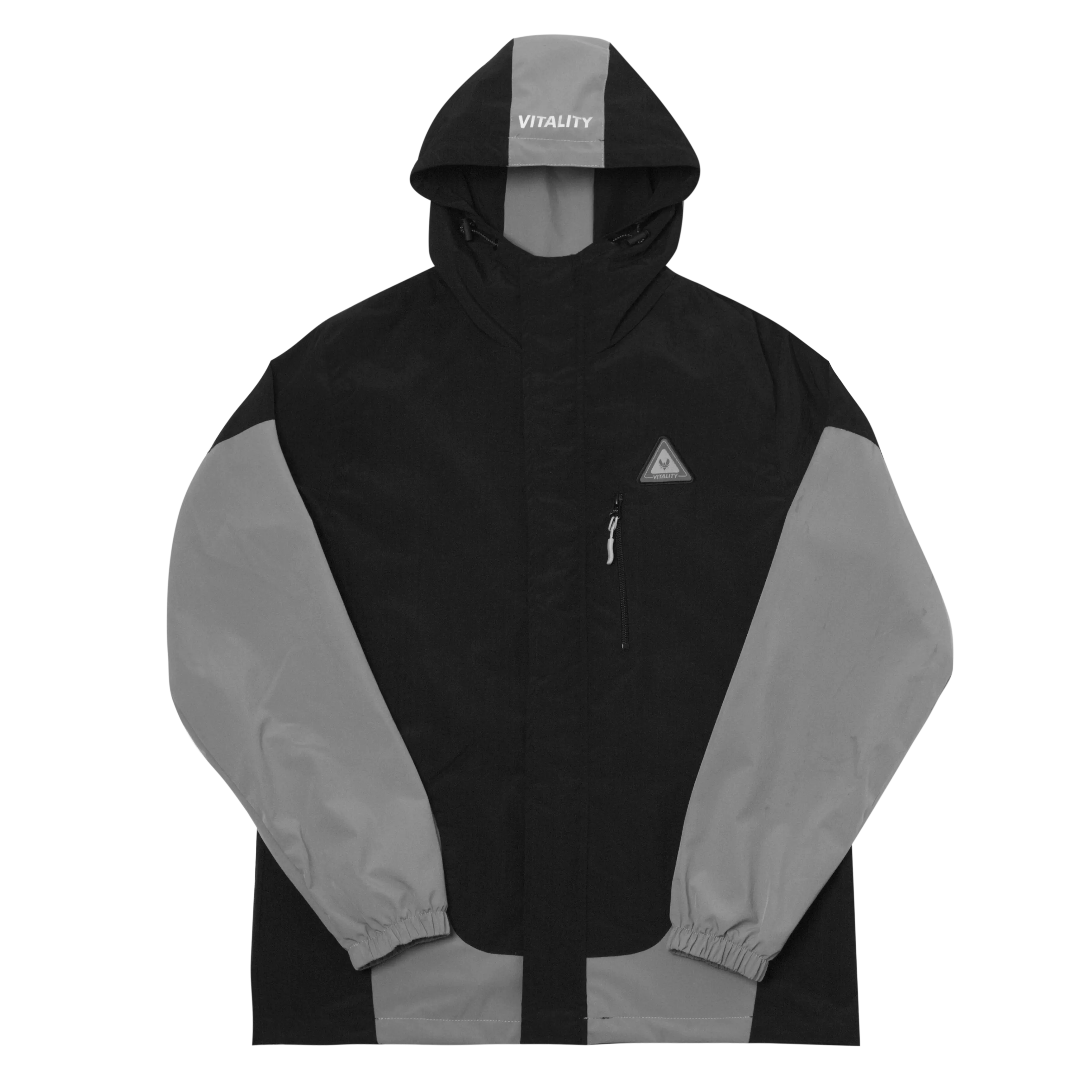 Veste coupe-vent Tech bicolore gris