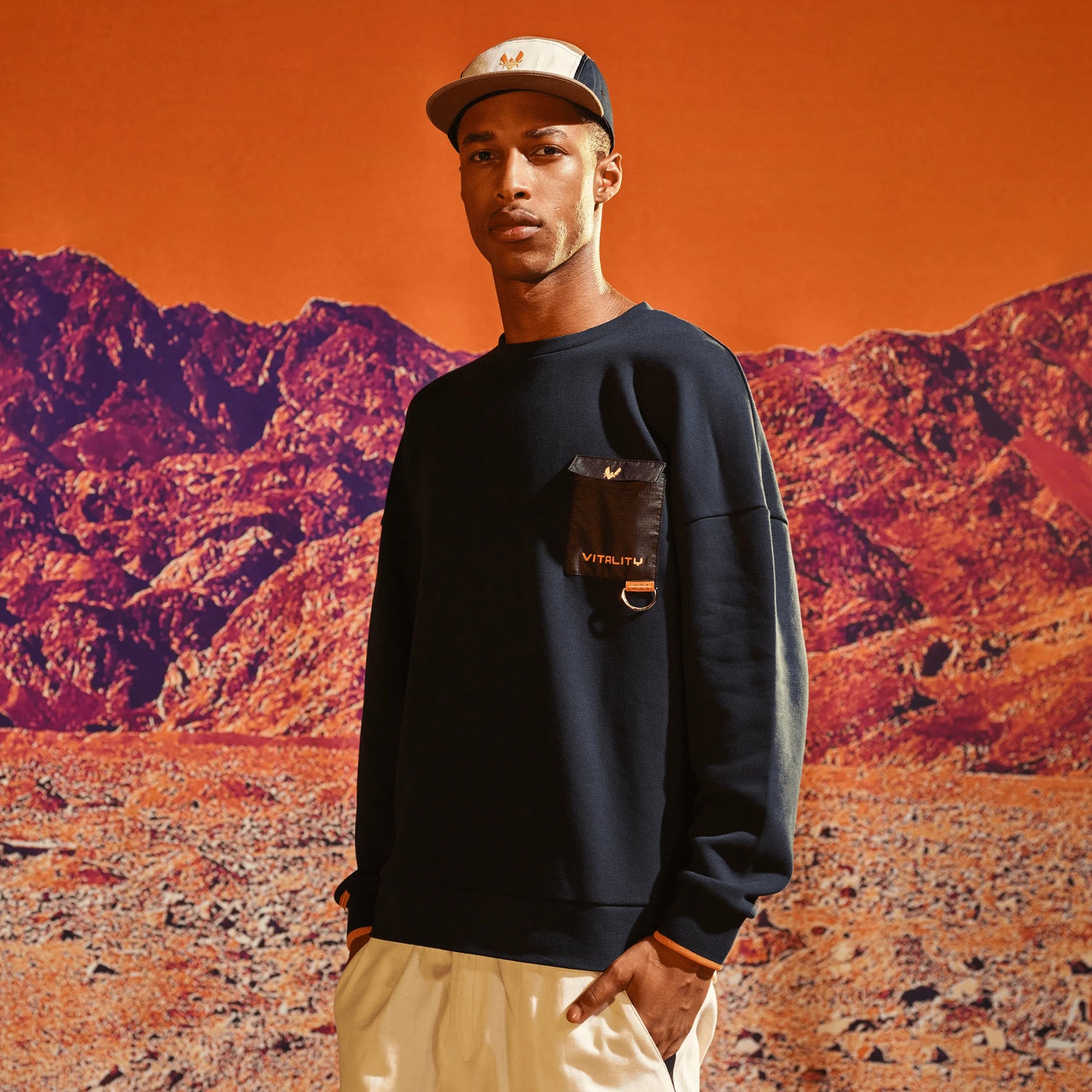 Crewneck Watch Us bleu foncé