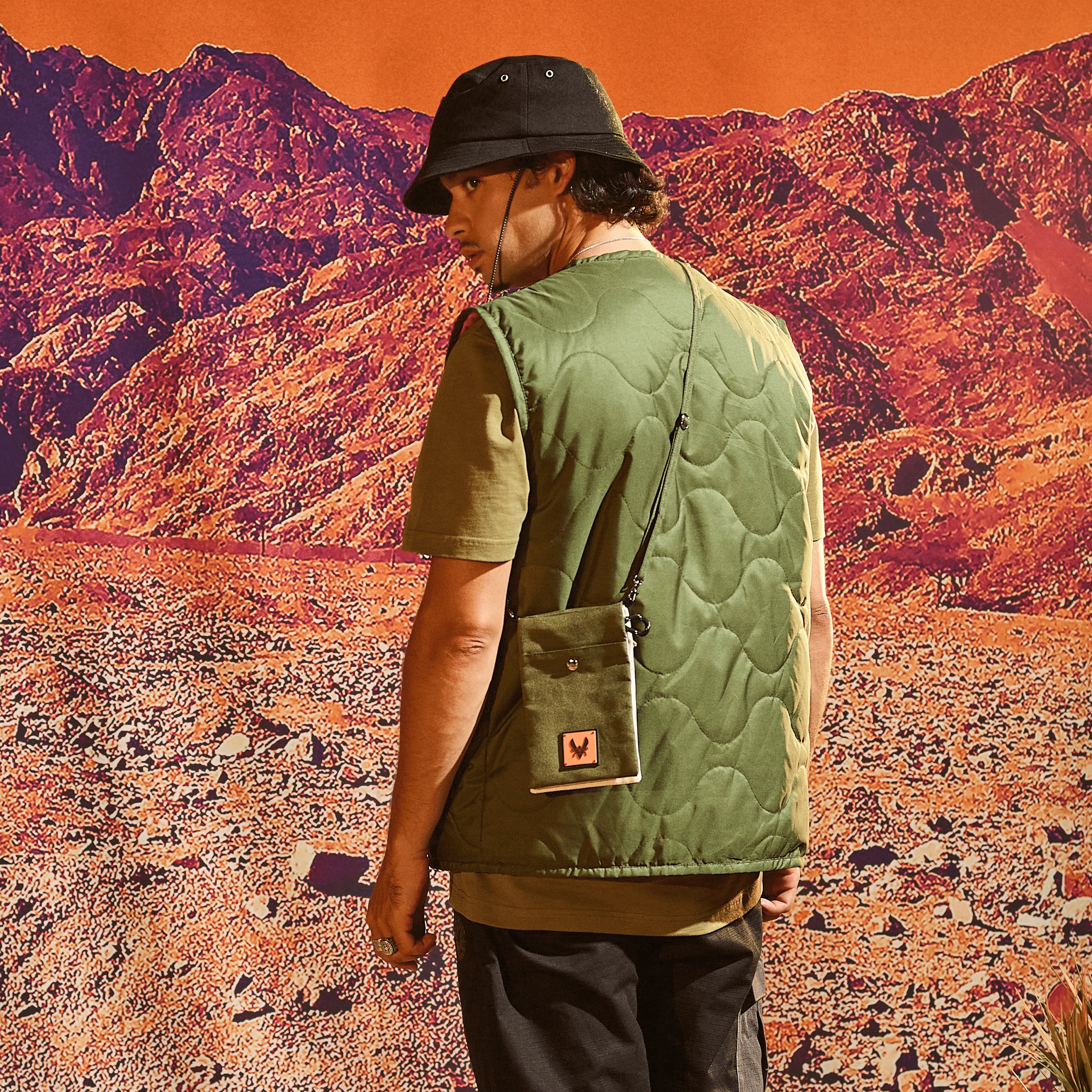 Veste sans manches Bee verte