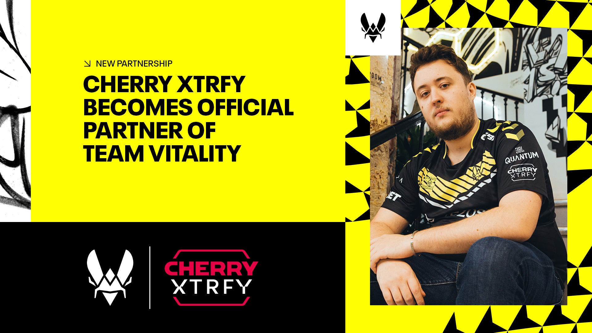 TEAM VITALITY ACCUEILLE CHERRY XTRFY COMME PARTENAIRE OFFICIEL GEARS POUR LES DEUX PROCHAINES ANNÉES