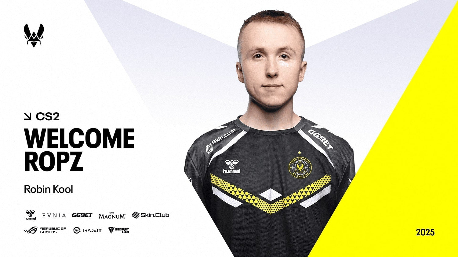 ROBIN ‘ROPZ’ KOOL REJOINT LE ROSTER CS2 DE TEAM VITALITY