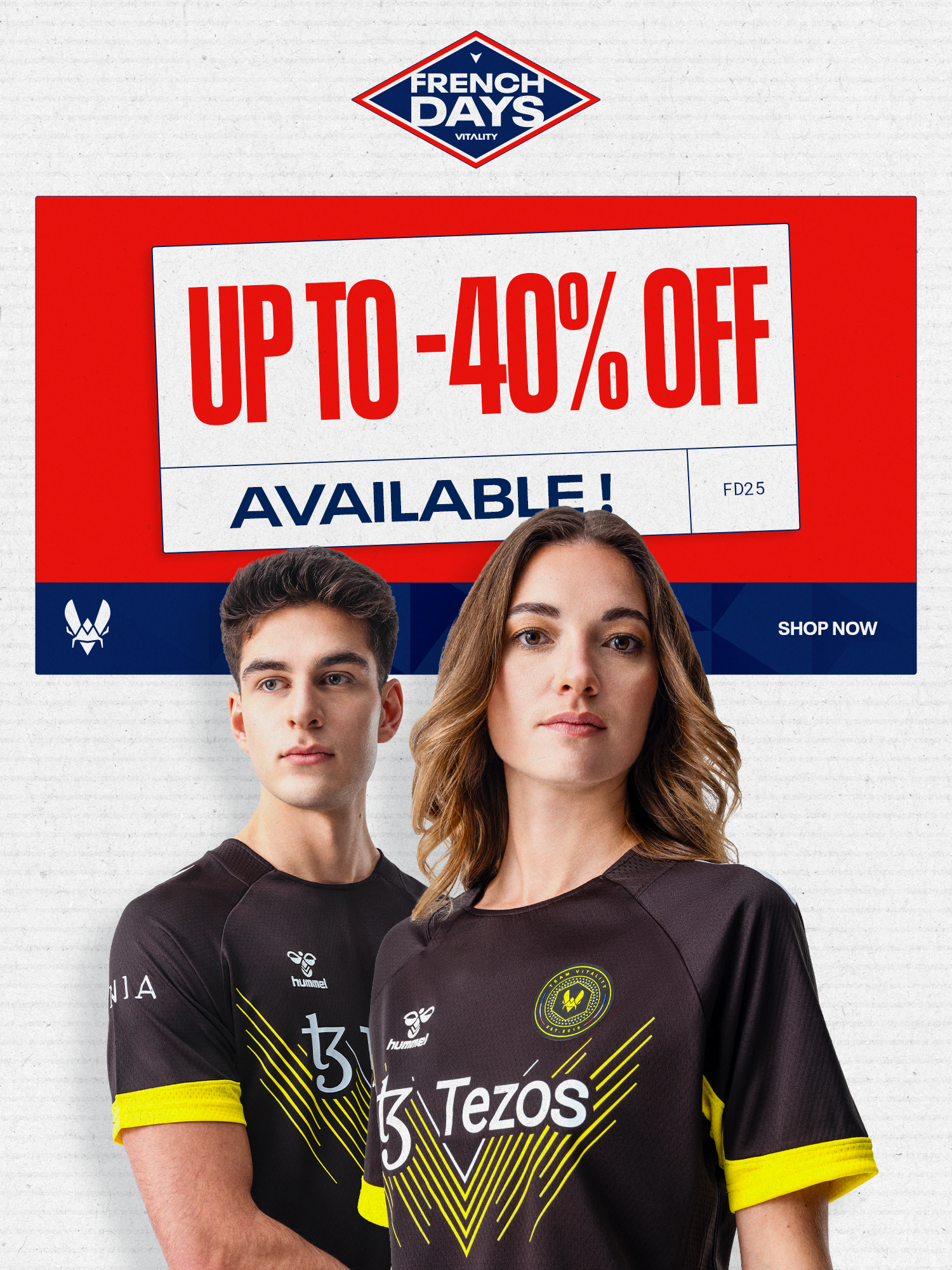 banner mobile french days up to 40% off