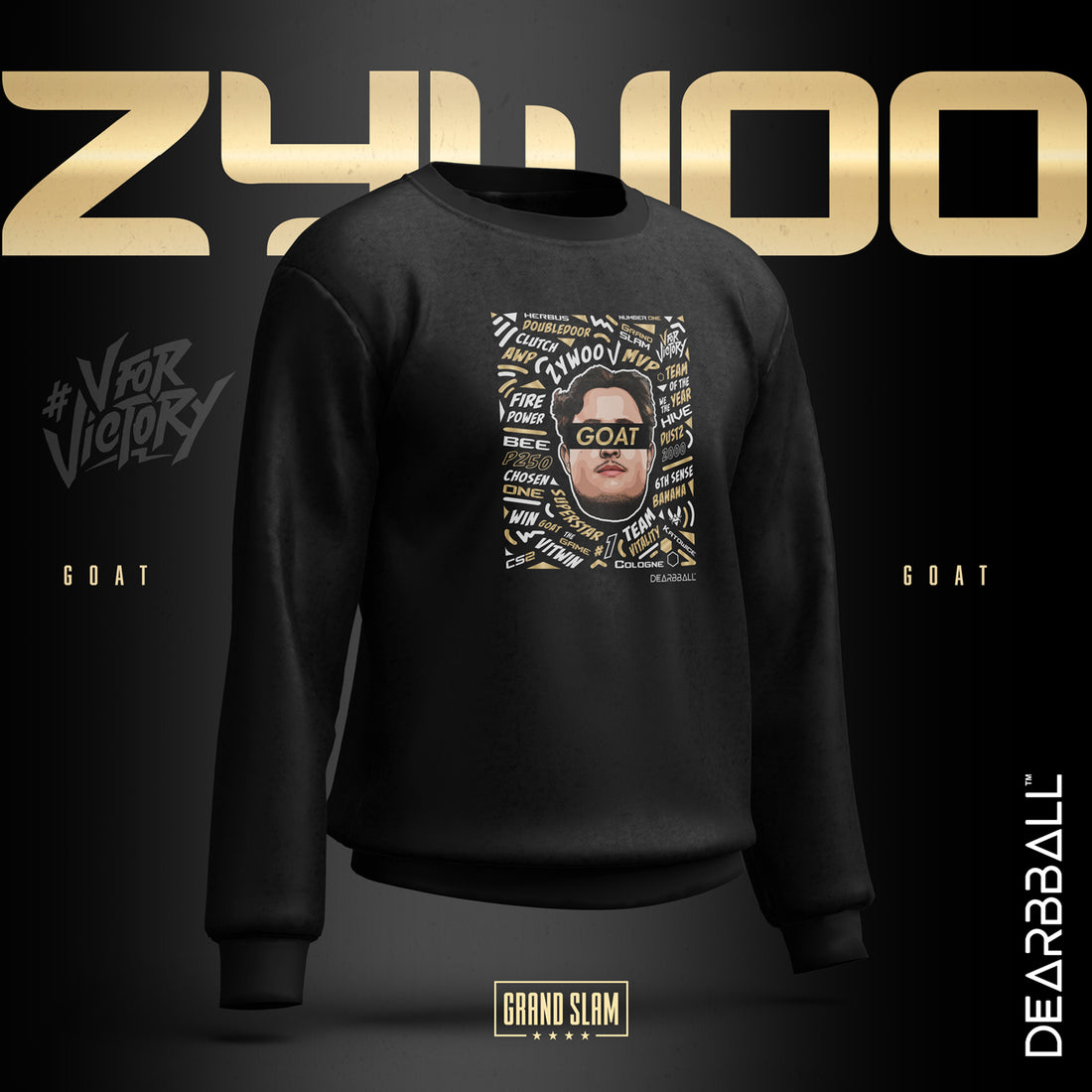 Sweat dearbball x vitality zywoo noir lifestyle