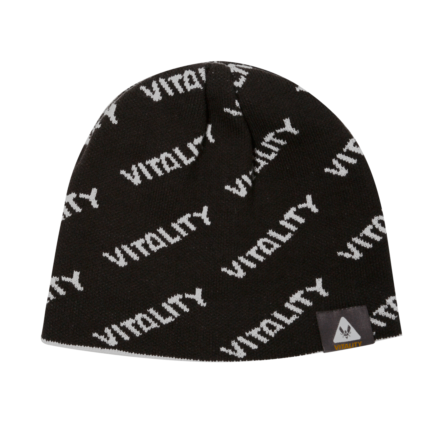 Beanie Logo Vitality reversible grey