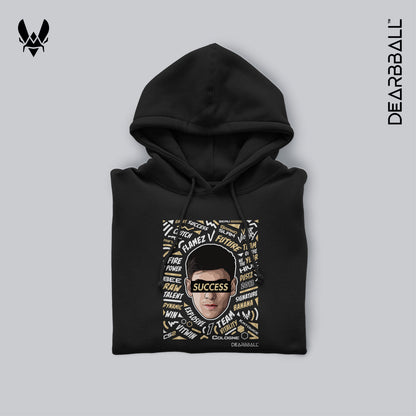 hoodie dearbball x vitality flamez noir