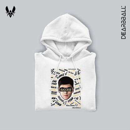 hoodie dearbball x vitality flamez blanc