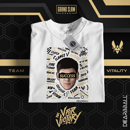 t-shirt dearbball x vitality blanc flamez lifestyle