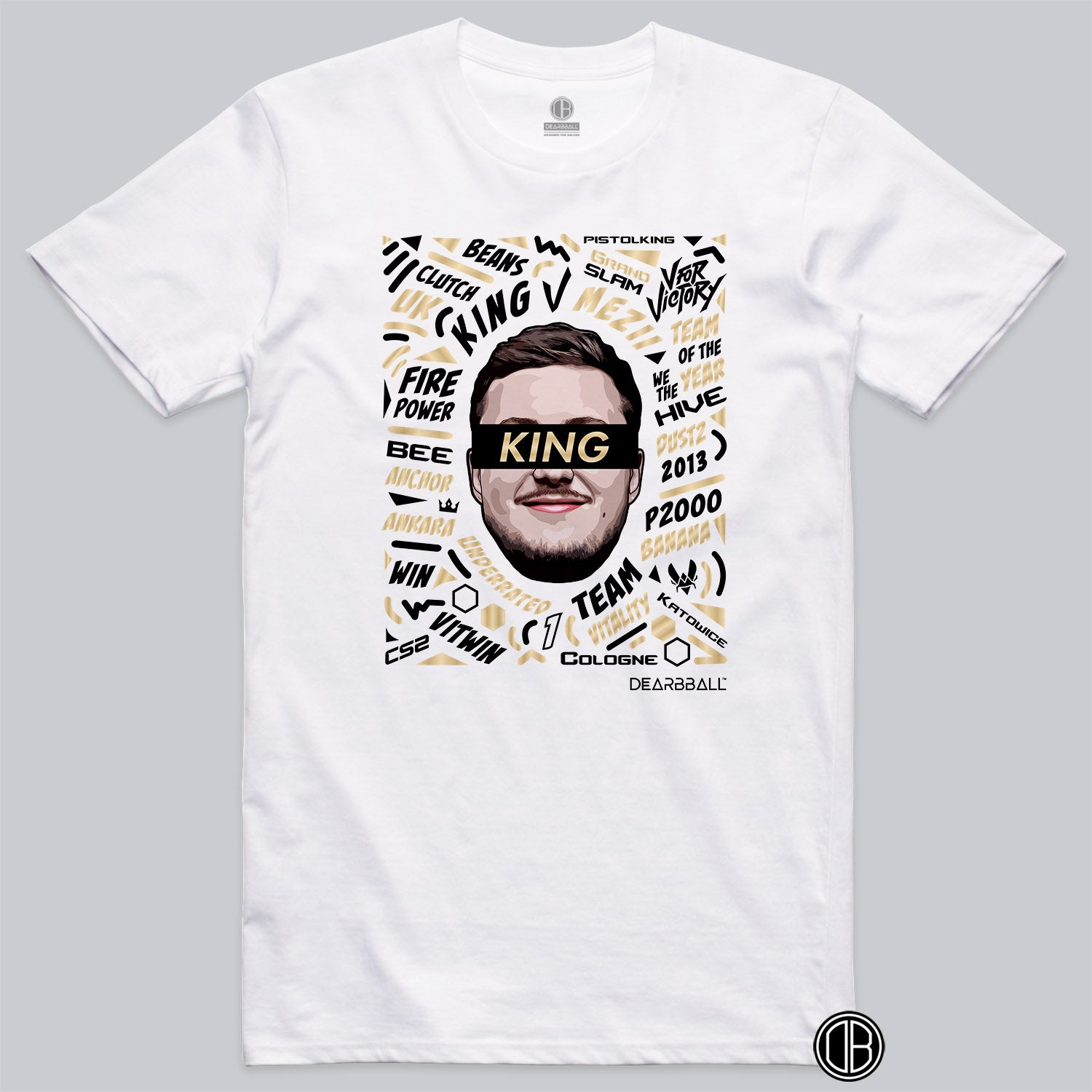 t-shirt dearbball x vitality blanc mezii