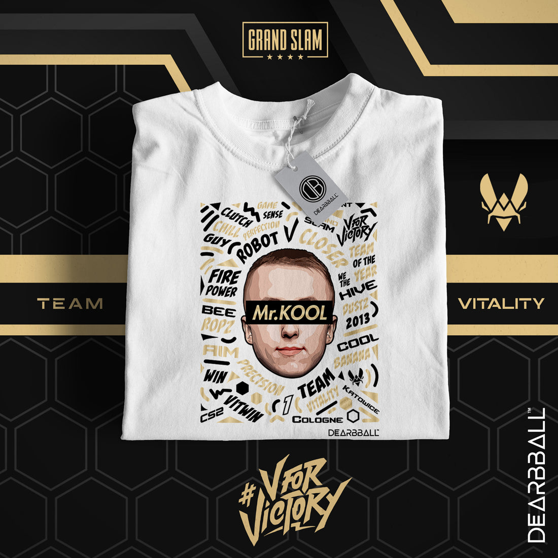 t-shirt dearbball x vitality blanc ropz lifestyle