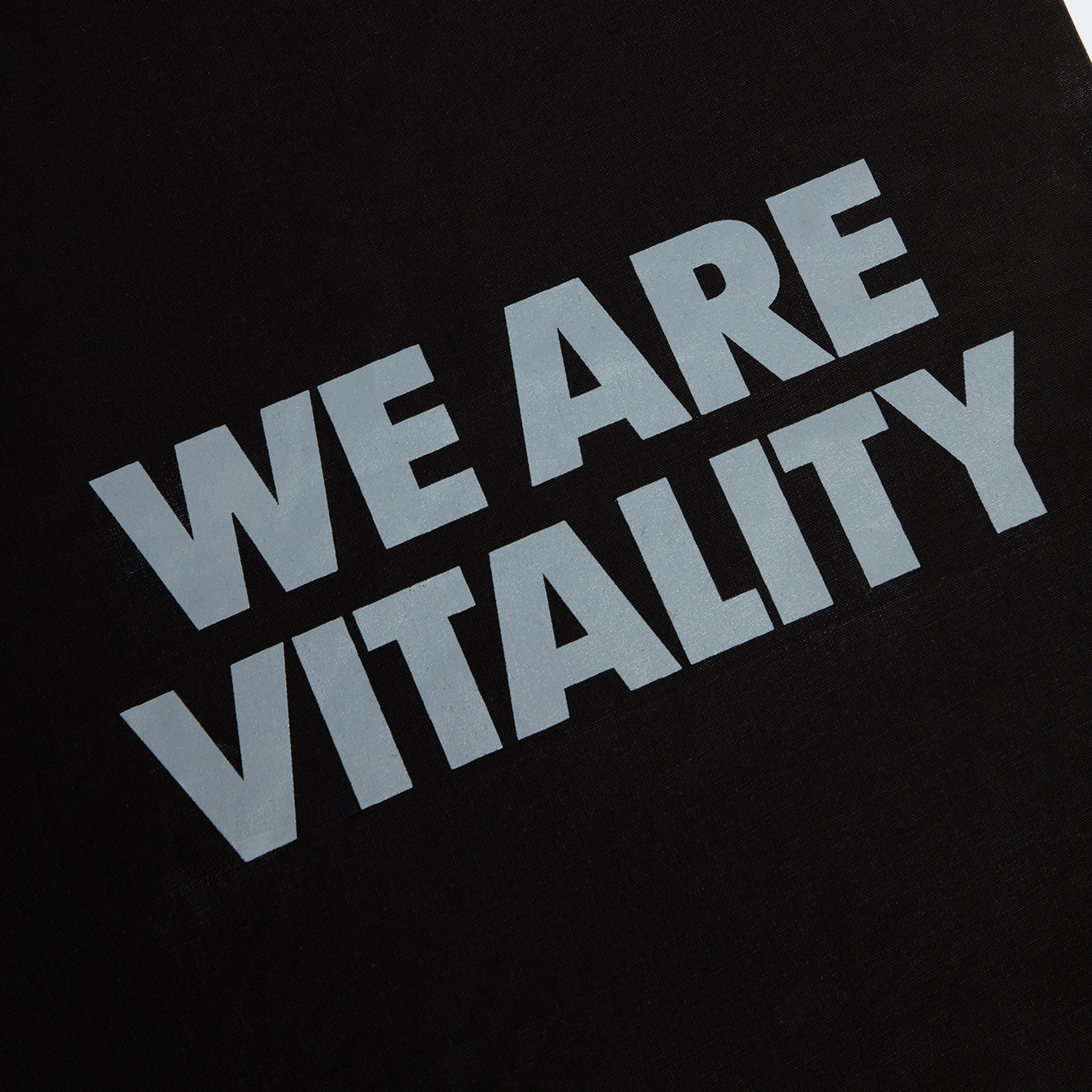 Black tote bag We are Vitality