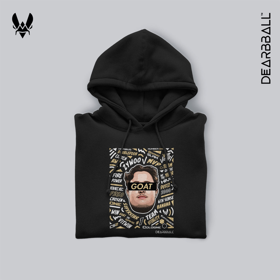 Hoodie dearbball x vitality zywoo noir