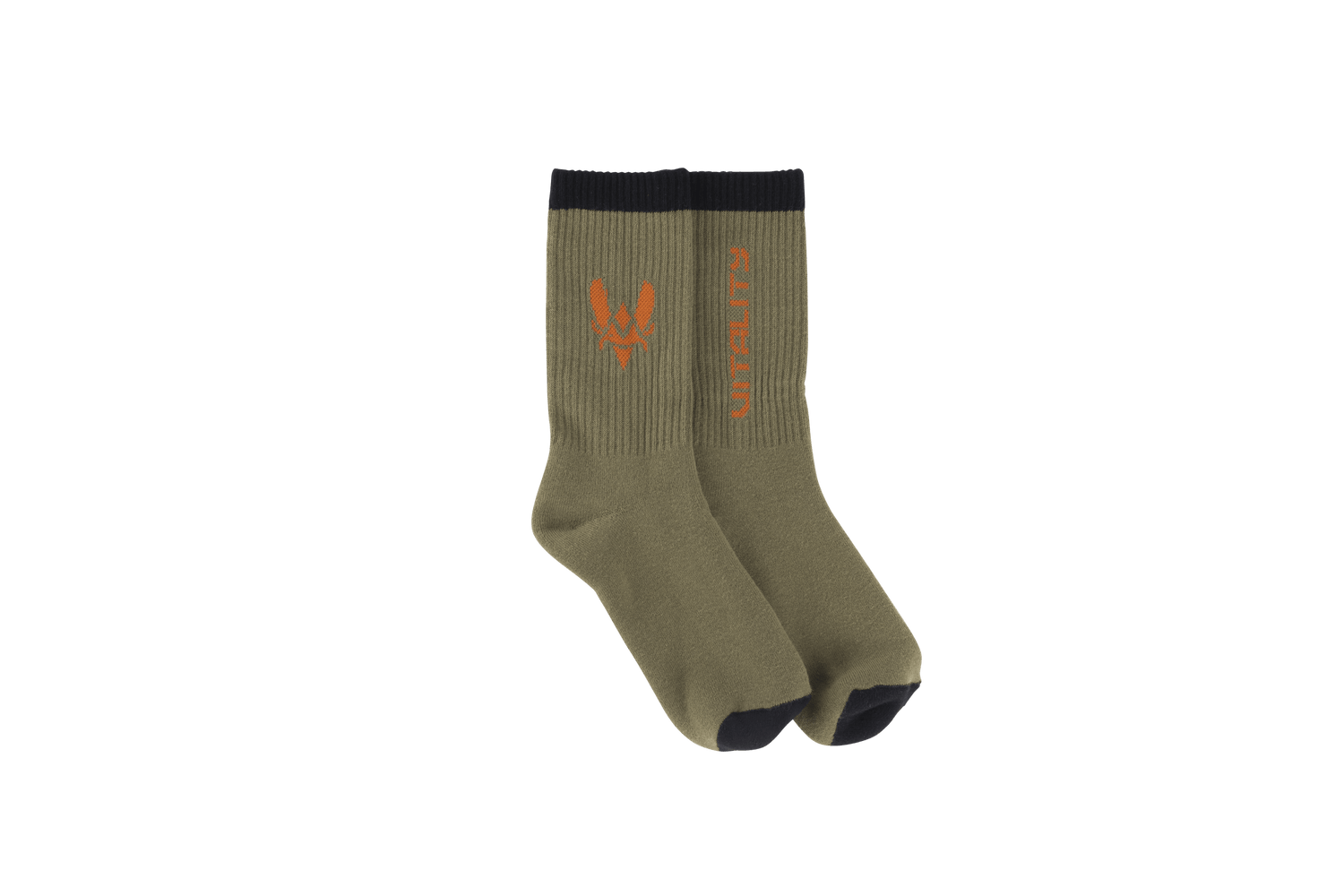 Vitality green printed socks