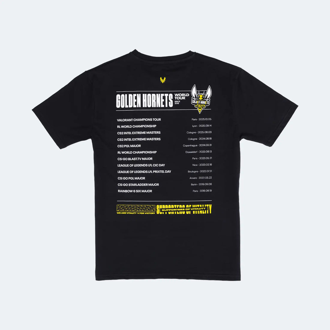 t-shirt golden hornets x vitality bleu marine dos