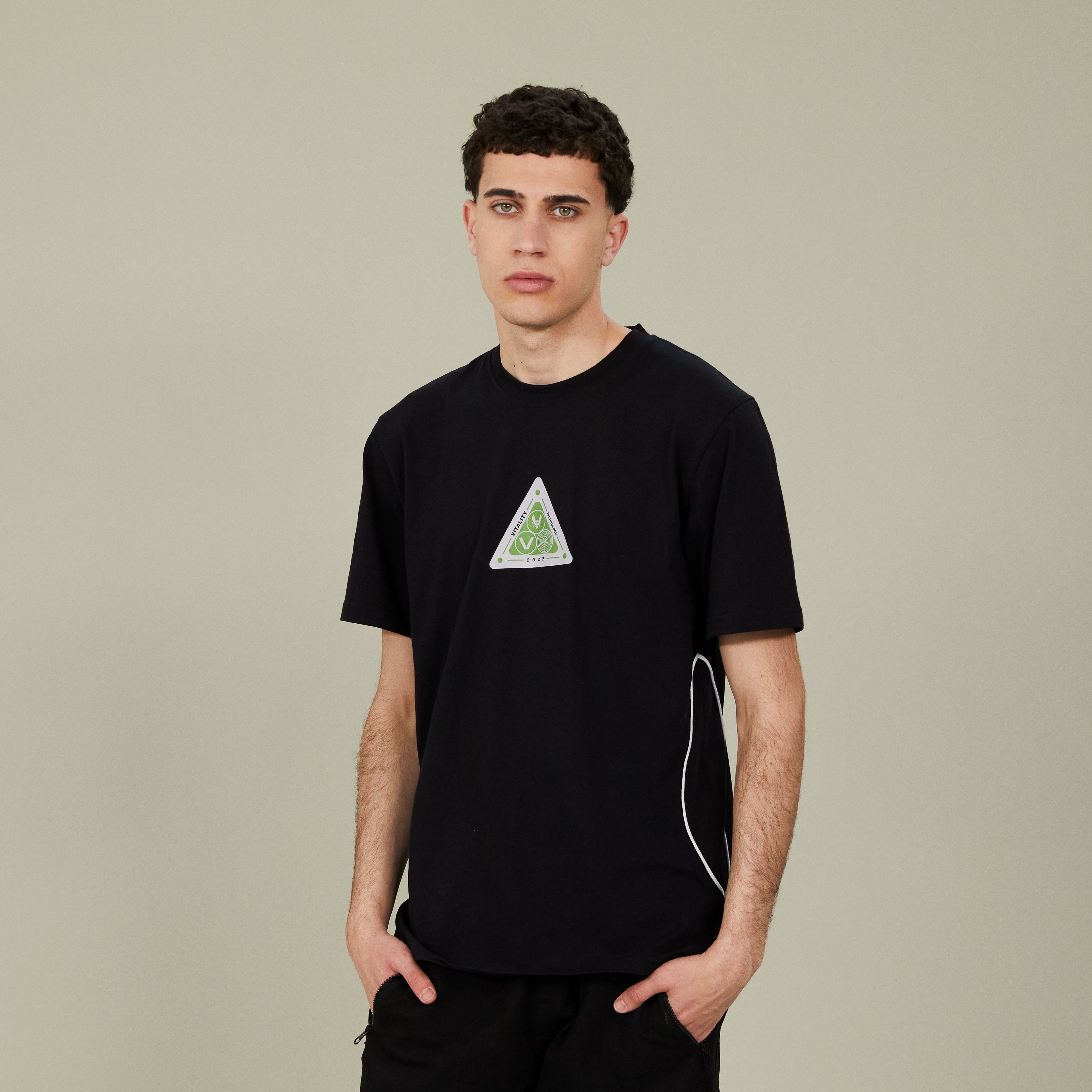 T-shirt Teknik noir Team Vitality