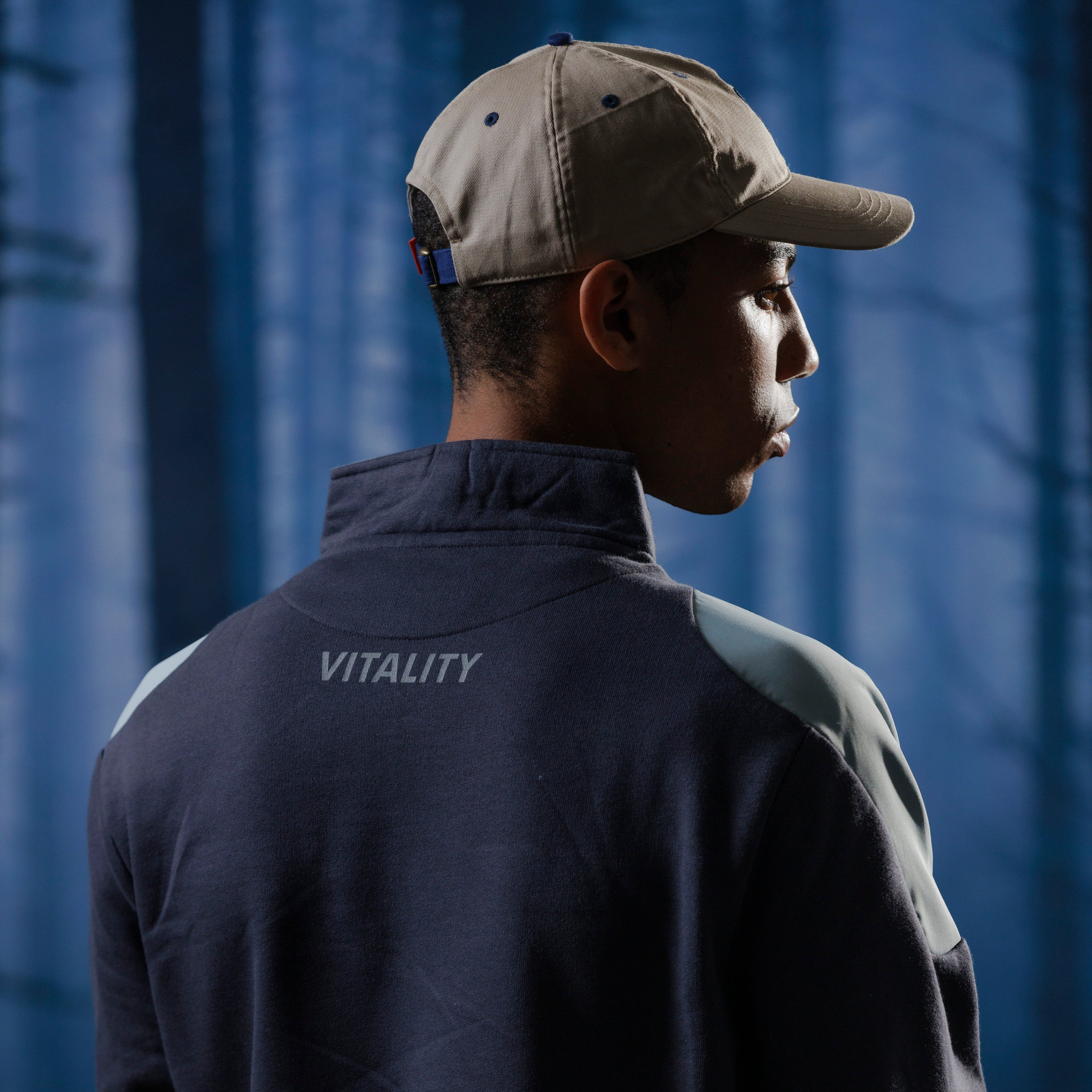 Pull à zip Light Tech noir et gris - Member Pre Sales Team Vitality