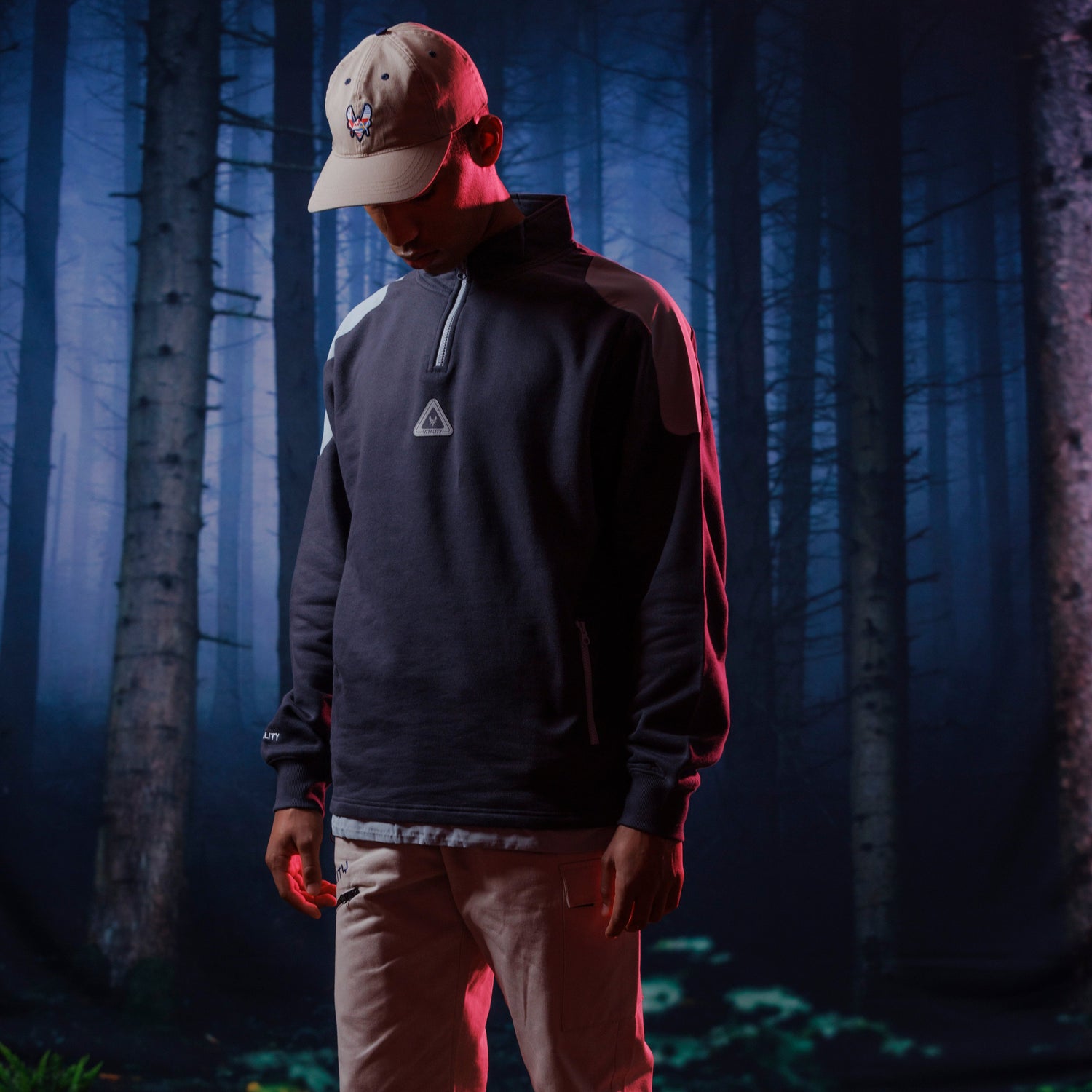 Pull à zip Light Tech noir et gris - Member Pre Sales Team Vitality