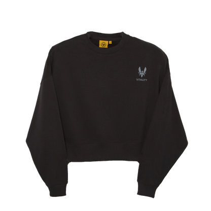 Crewneck Crop gris pour femme Team Vitality