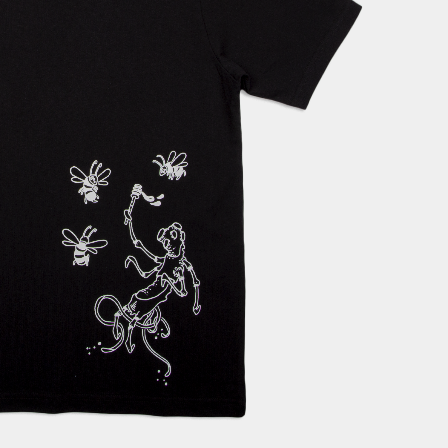 V-shirt Fleuwr noir Team Vitality