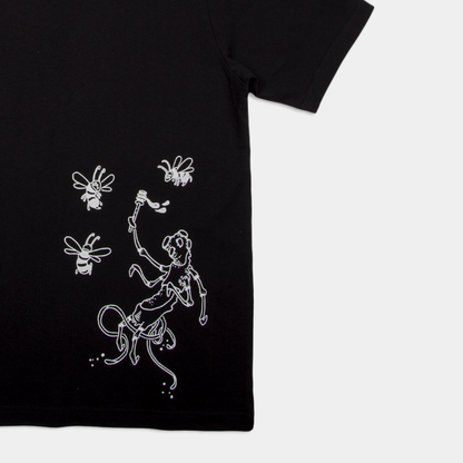 V-shirt Fleuwr noir Team Vitality