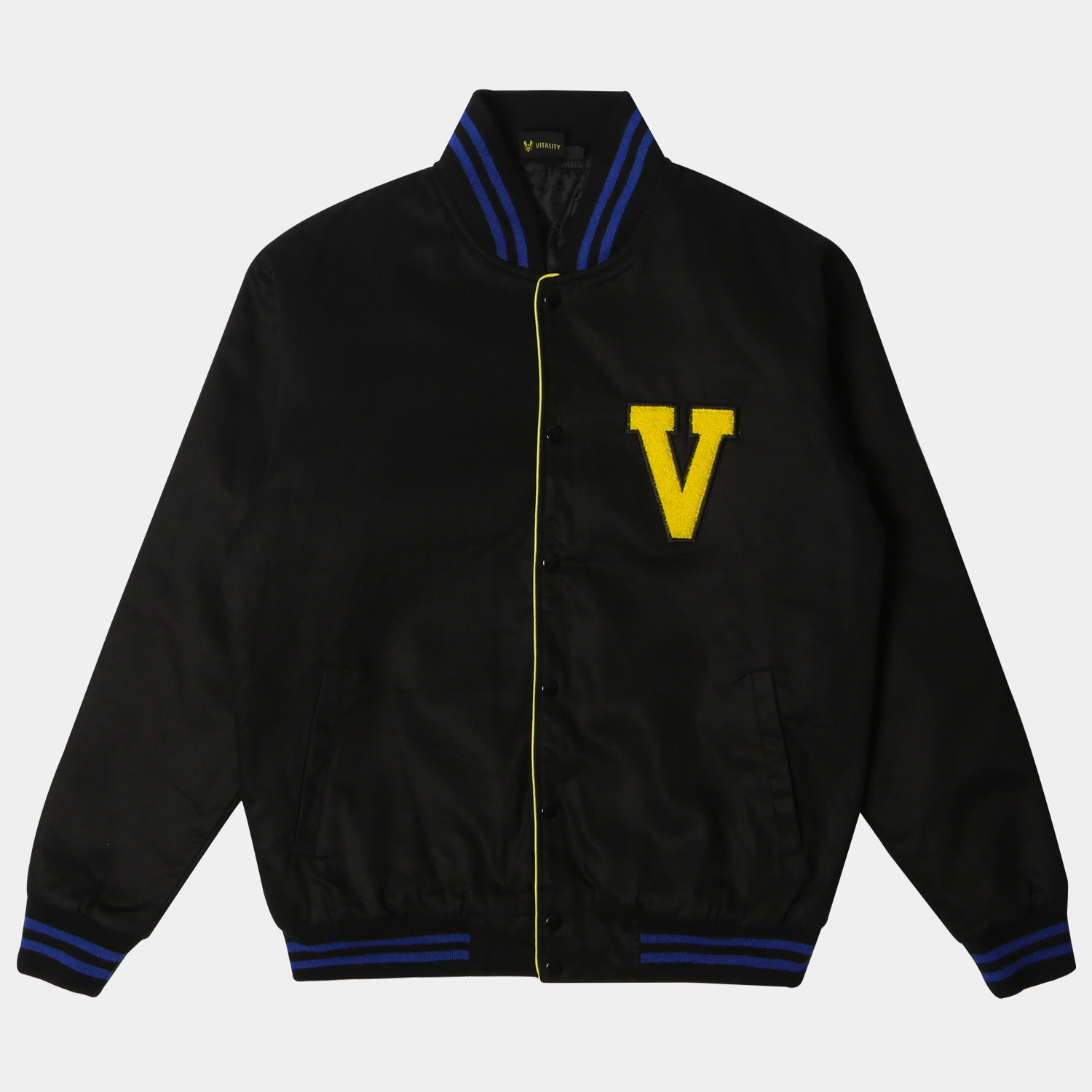 Veste Teddy V noire Team Vitality