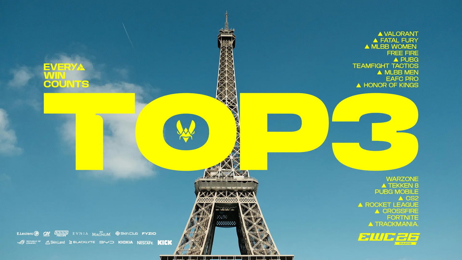 TEAM VITALITY CONSERVE SA TROISIÈME PLACE À L’ESPORTS WORLD CUP 2026
