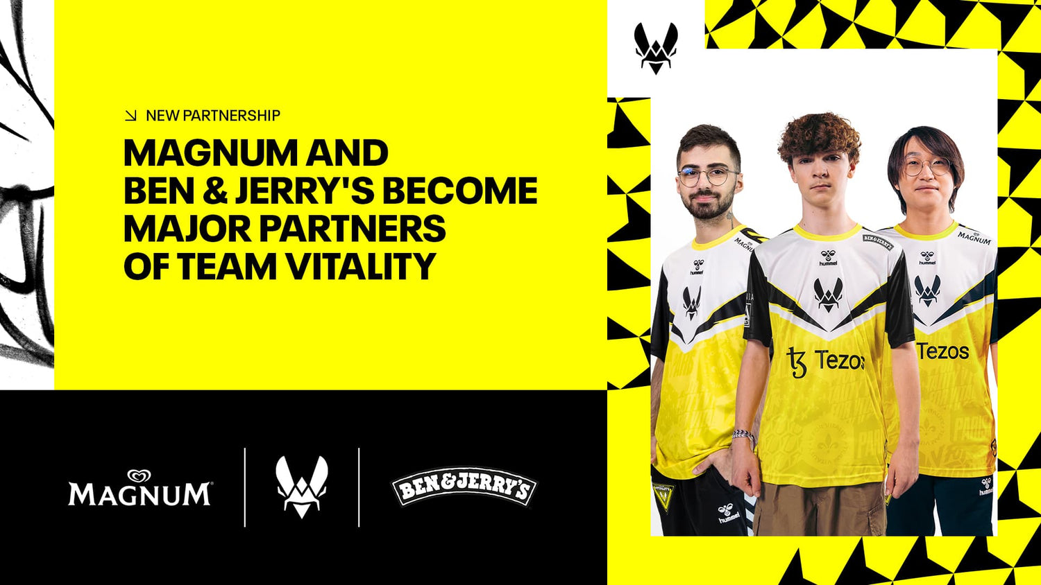 TEAM VITALITY ANNONCE UN PARTENARIAT AVEC LES MARQUES DE GLACE MAGNUM ET BEN & JERRY’S DU GROUPE UNILEVER