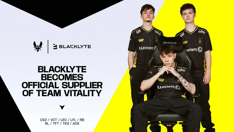 BLACKLYTE DEVIENT LE NOUVEAU PARTENAIRE DE CHAISES GAMING DE TEAM VITALITY