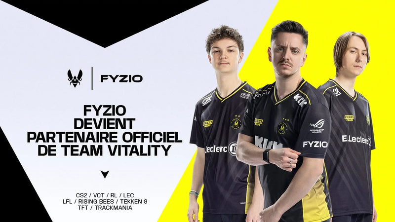 TEAM VITALITY S’ASSOCIE À FYZIO, SON NOUVEAU PARTENAIRE OFFICIEL DE COMPLÉMENTS ALIMENTAIRES SPORTIFS