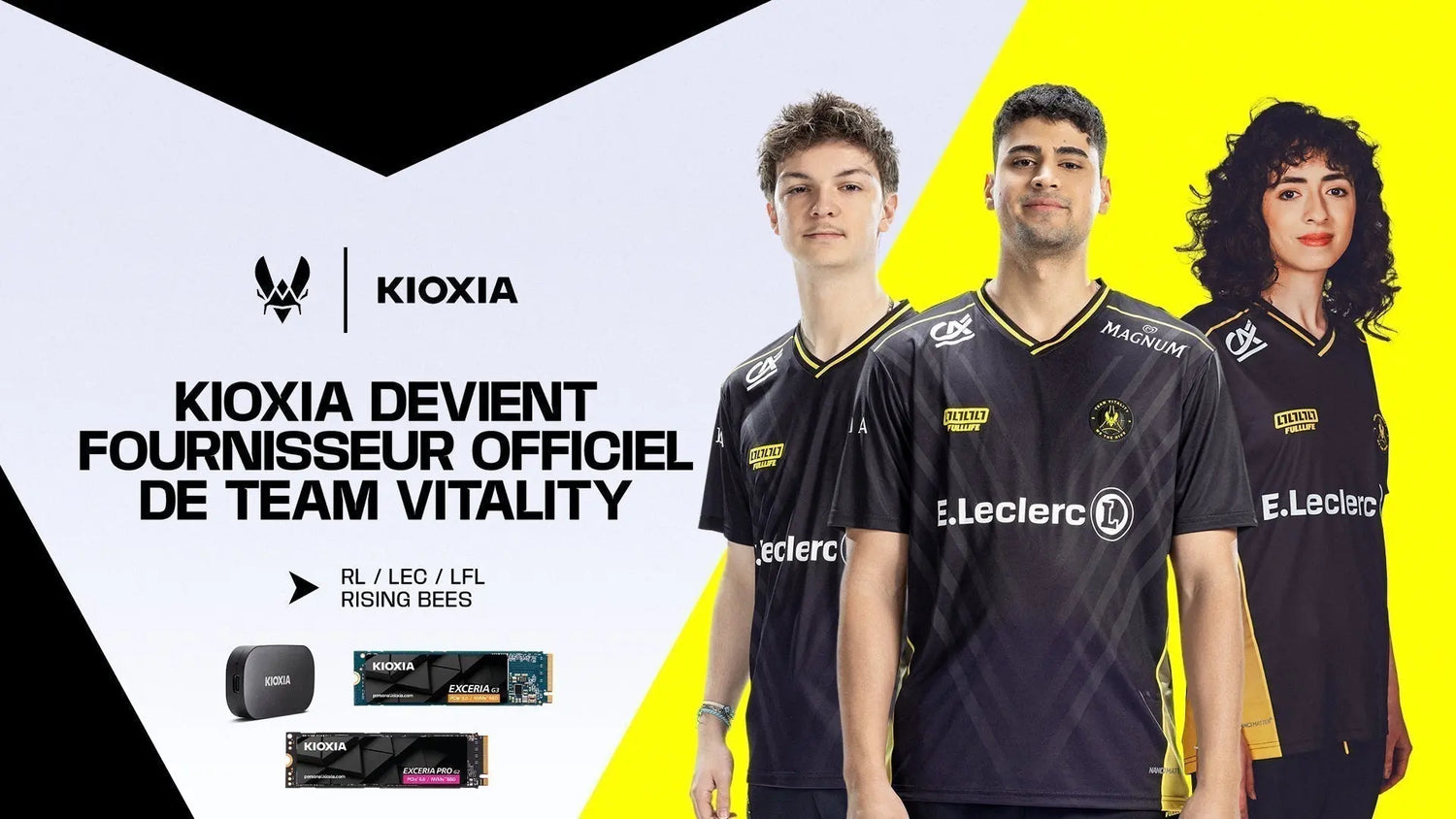Team Vitality annonce KIOXIA comme nouveau Fournisseur Officiel de Stockage de données pour 2026