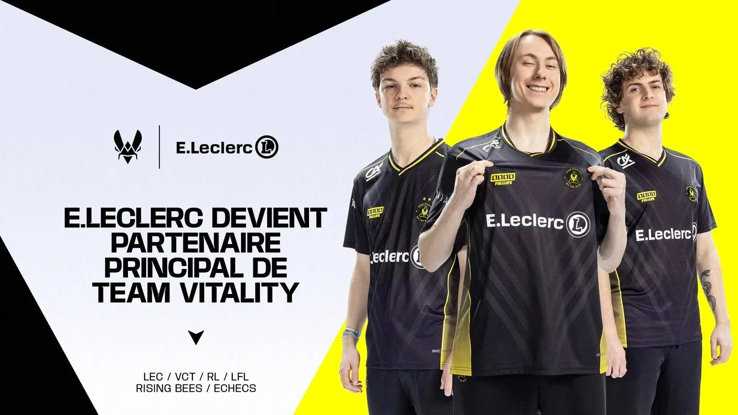 E.LECLERC DEVIENT LE PARTENAIRE PRINCIPAL DU CLUB D’ESPORT TEAM VITALITY Team Vitality