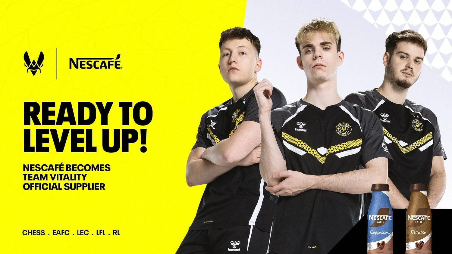TEAM VITALITY ET NESCAFÉ LATTE S’ASSOCIENT AUTOUR DU CONCEPT RAFRAÎCHISSANT « READY TO LEVEL UP »