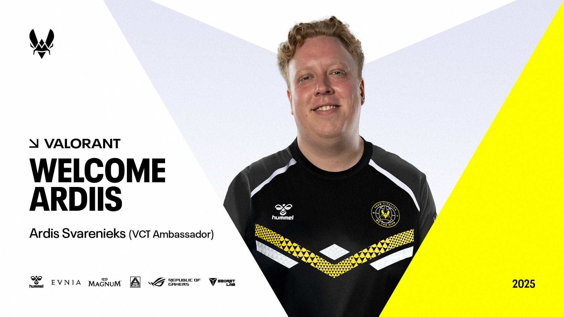 ARDIS « ardiis » SVARENIEKS REJOINT TEAM VITALITY EN TANT QU’AMBASSADEUR VALORANT