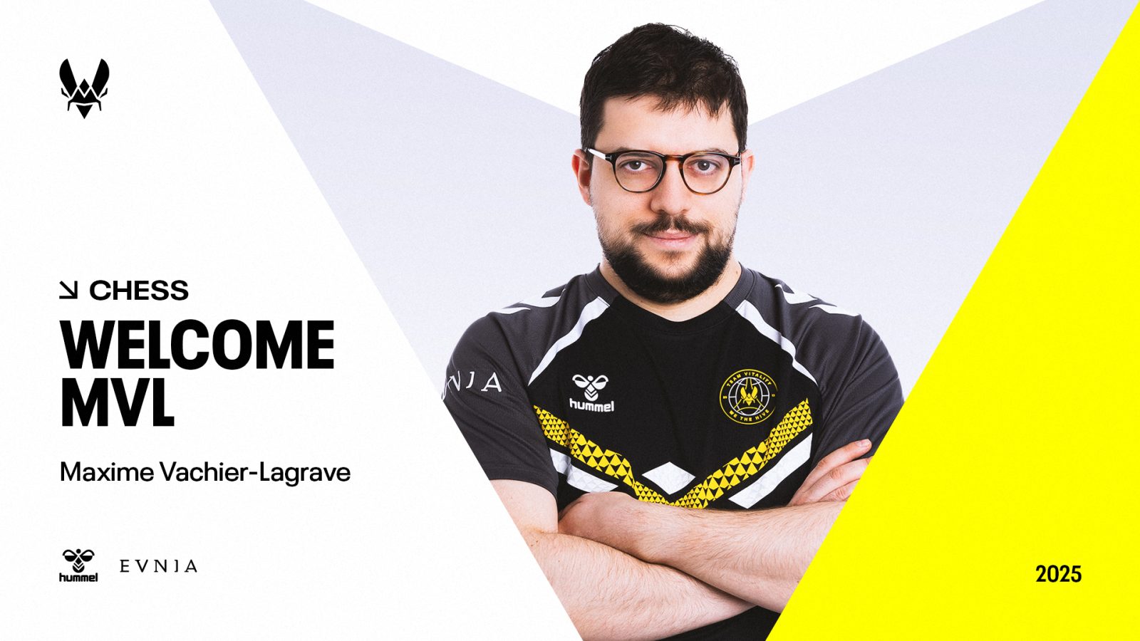 LE GRAND MAÎTRE D'ÉCHECS INTERNATIONAL MAXIME VACHIER-LAGRAVE REJOINT TEAM VITALITY