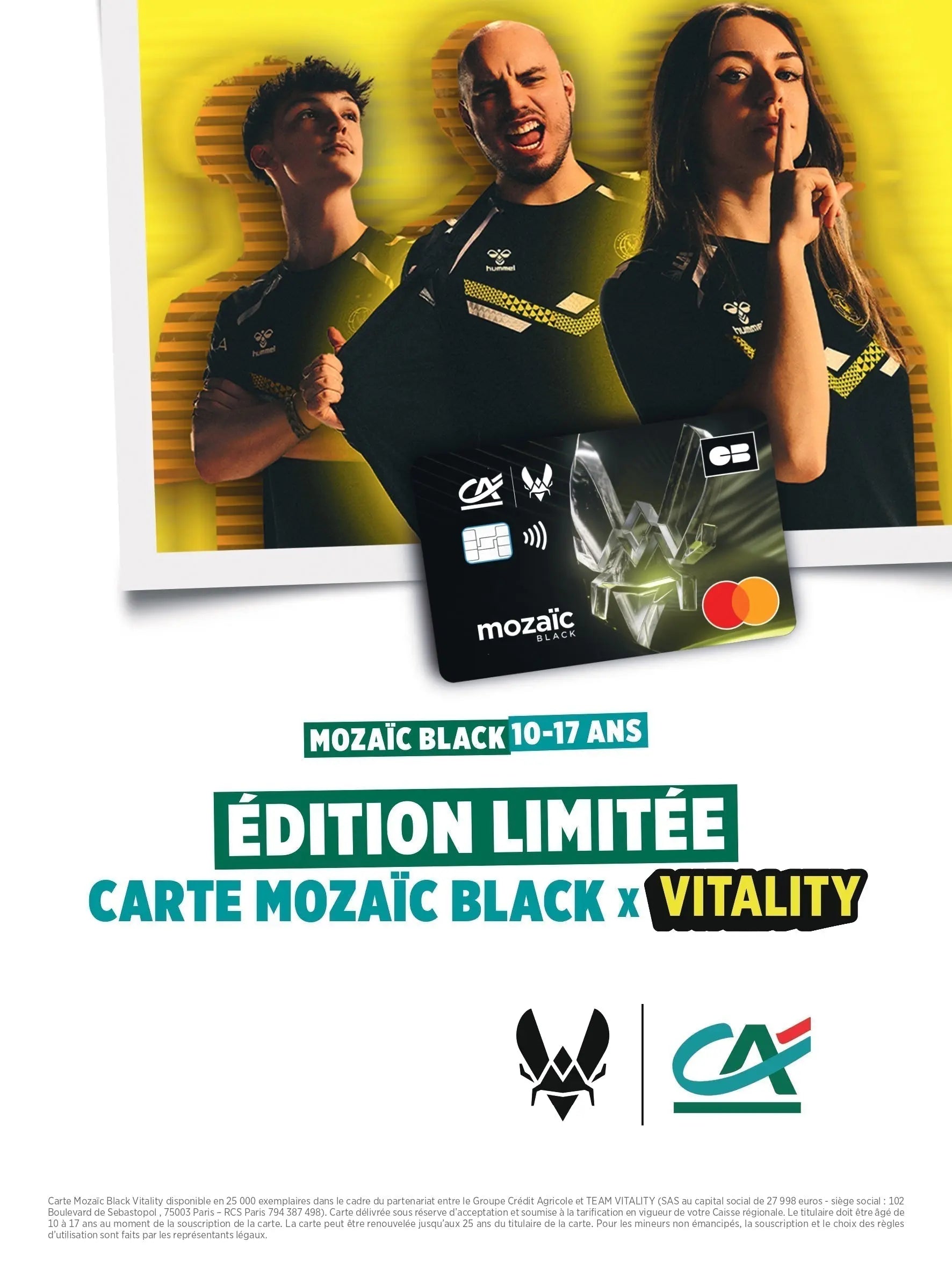 Crédit Agricole x Team Vitality – Mozaic Black Card