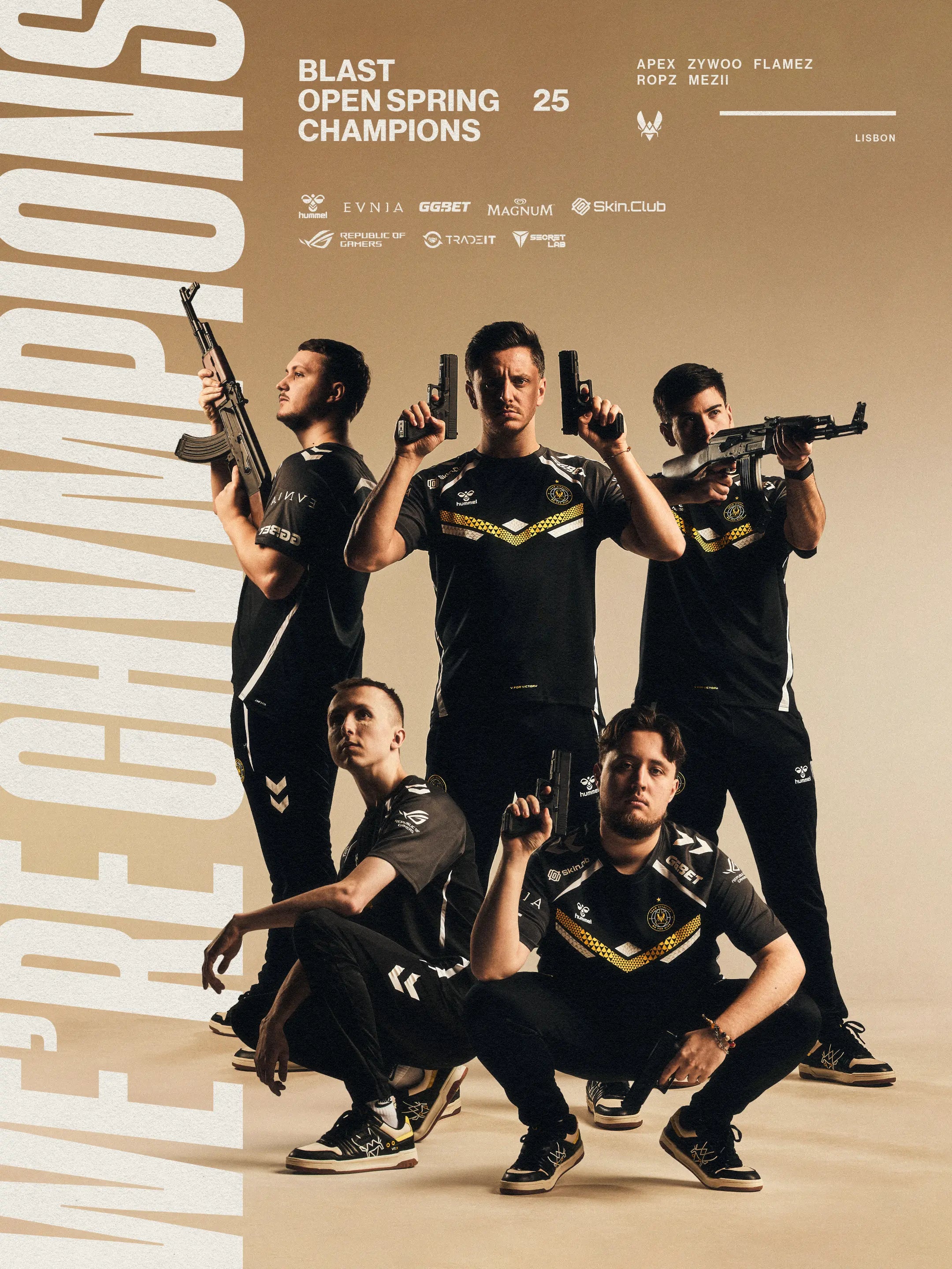 TEAM VITALITY POURSUIT SON RÈGNE SUR LA SCÈNE CS2 : CHAMPION DU BLAST OPEN SPRING 2025 ET UNE 16E VICTOIRE D'AFFILÉE !