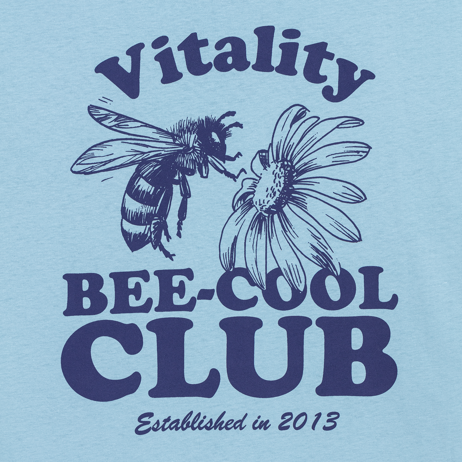 Bee Cool Club Blue T-shirt