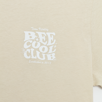 t-shirt sable lifestyle bee cool club team vitality zoom imprimé avant