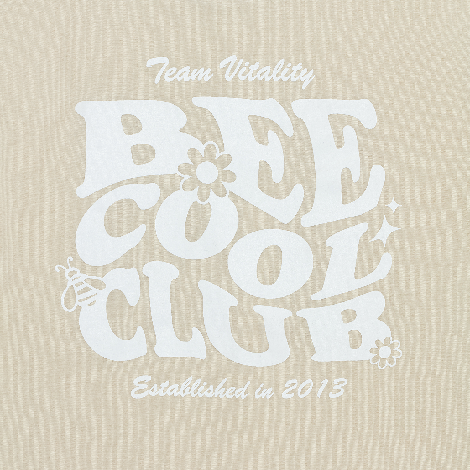 t-shirt sable lifestyle bee cool club team vitality zoom imprimé arrière