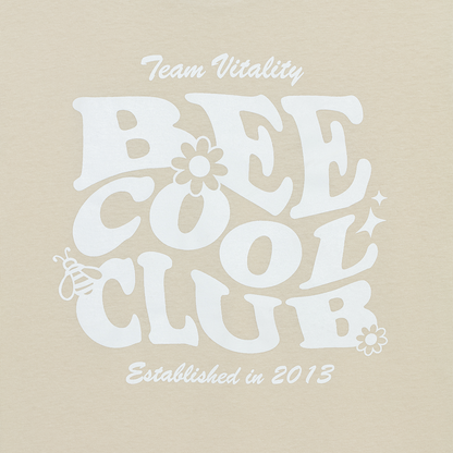 t-shirt sable lifestyle bee cool club team vitality zoom imprimé arrière